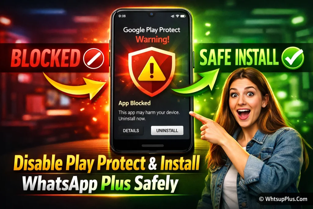 Disable Play Protect & Install WhatsApp Plus Safely